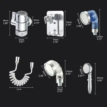 

Wash Face Basin Water Tap External Faucet Shower Flexible Nozzle Sprinkler Kit