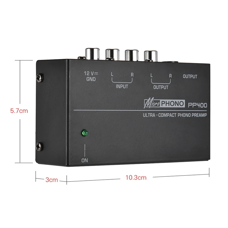 Ультракомпактный Phono предусилитель с Rca 1/4 дюйма ТРС интерфейсы предварительно