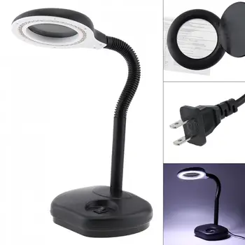 

Table Light Wlks-508 110V 220V 18W Magnifying Light Brightness Desk Lamp 5X 10X and 40 LED Lighting for Reading Working Studying