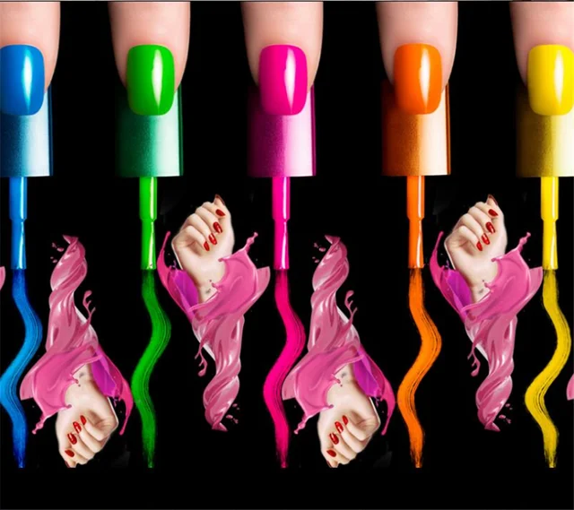 Papel De Parede Exquisite Nail Art 3d Modern Wallpaper,nail Beauty Fashion  Store Mural - Wallpapers - AliExpress