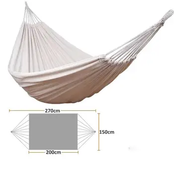 

1pc 200x150cm Double Hammock Portable Casual Hammock for Picnic Camping Garden