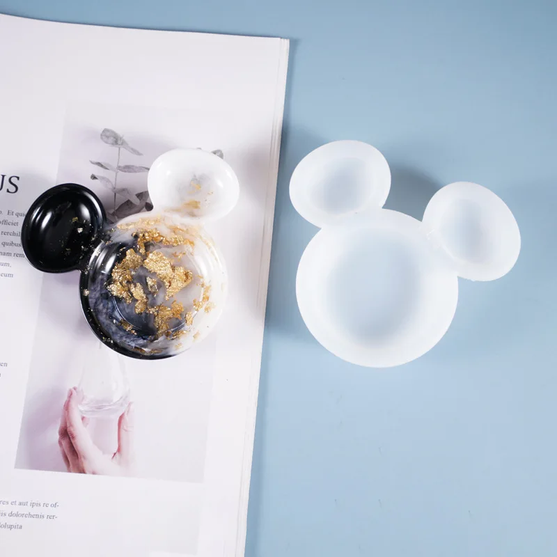 Dish-Mirror Mold-Storage Decoration-Dish Epoxy-Mold Pendulum Crystal Mickey-Head Home-Ornaments