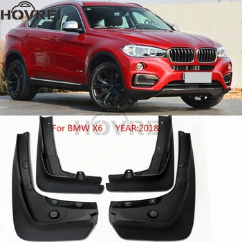 

4pcs/set Car front rear Mud Flaps Splash Guards Mudguards For BMW X6 F16 2014 2015 2016 2017 2018 2019 2020 Mudflaps Fenders