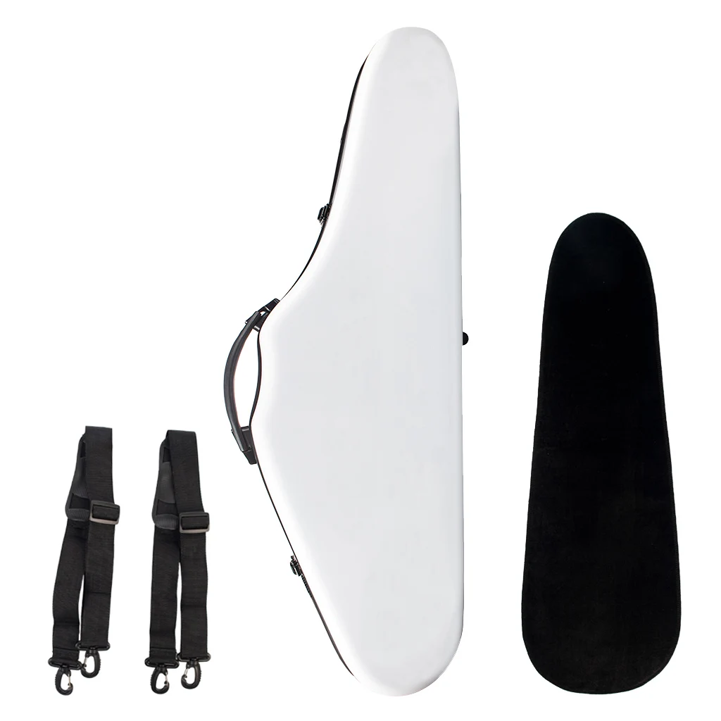 4/4 Full Size Violin Case Box Hard Shell Protect Storage Carry Violin Cases Triangle Shape with Hygrometer -White 4/4 Full Size Violin Case Box Hard Shell Protect Storage Carry Violin Cases Triangle Shape with Hygrometer -White