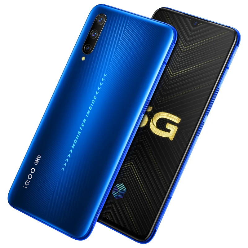 Vivo iQOO Pro 5G Snapdragon 855Plus Восьмиядерный мобильный 4500 мАч большой аккумулятор 48MP+ 12MP камеры 5G сеть 6,41 ''NFC Смартфон