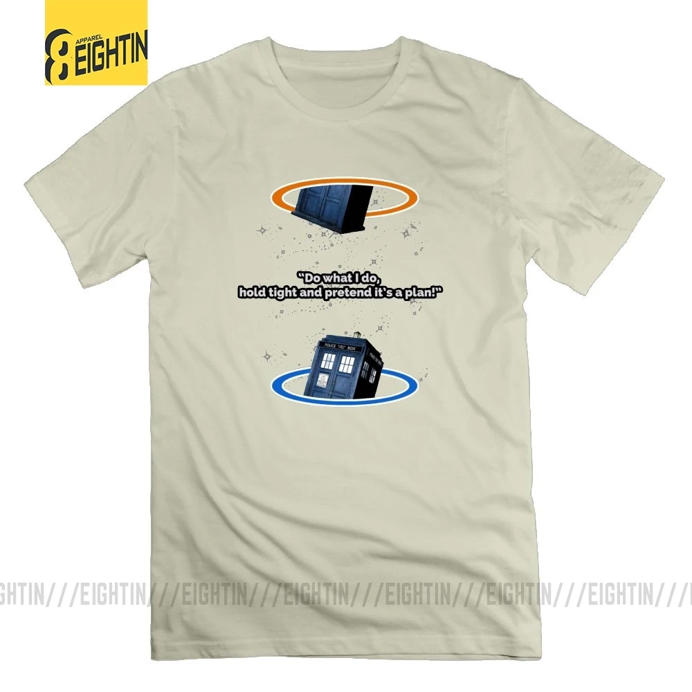 Breaking the Time Doctor Who Awesome футболки с круглым вырезом мужские футболки с коротким рукавом из очищенного хлопка летние футболки - Цвет: Бежевый