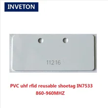 Бесплатный образец Белый обувной тег EPC-Gen2 uhf rfid обувной тег ПВХ Многоразовые водонепроницаемые для марафона бега rfid гоночная Система синхронизации