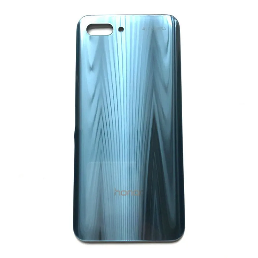 Для huawei Honor 10 Задняя стеклянная крышка батареи задняя дверь корпус для huawei Honor 10 крышка батареи Honor10 задняя панель+ объектив камеры - Цвет: Gray No Lens