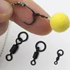 20pcs Carp Fishing Micro Hook Ring Swivel Flexi Accessories For Carp Fishing Rolling Swivel with Ring for D-Rig Chod Rig Tackle ► Photo 2/6