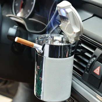 

Car Interior LED Light Outlet Universal Cigarette Cylinder Holder Car Accessories Cigarette Cylinder Holder Car Ashtray