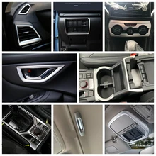 

Matte Interior Refit Kit Roof Reading / Head Lamps / Gear Box / Air AC Panel Cover Trim For Subaru Forester 2019 2020 2021