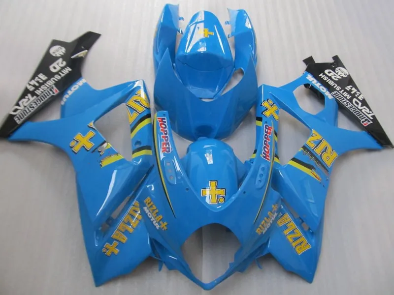 Injection Mold Fairing kit for GSXR1000 07 08 gsxr1000 GSXR 1000 K7 2007 2008 ABS Plastic Blue Fairings set+gifts SE18 | Автомобили и