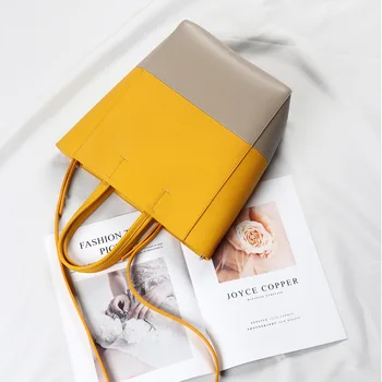 

Bag Woman 2019 New Leather Girl Bag Fashion Simple Single Shoulder Bag Woman Leisure Large Capacity Tote Bag