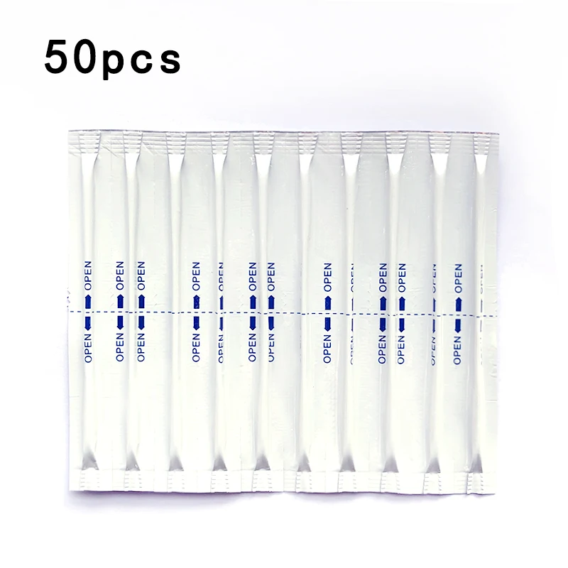 50pcs Чистящая палочка для мокрого спирта ватные палочки с двойной головкой для IQOS 2,4 PLUS и IQOS 3,0 30 50 80 120 шт LIL/LTN/HEETS/GLO Heater - Цвет: 50pcs