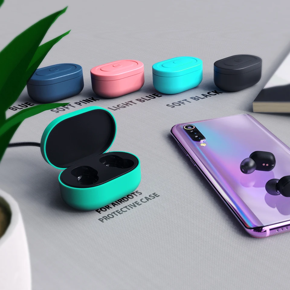 Мягкий силиконовый чехол для Redmi AirDots Air Dots гелевый Чехол защитный Fundas redmi airdots из