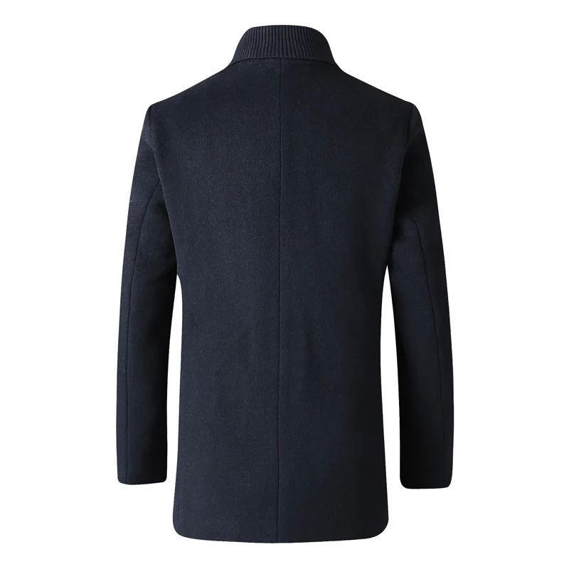 Новинка, большие размеры, 8XL, 7XL, 6XL, высокое качество, осень и зима, модное деловое повседневное тонкое шерстяное пальто/Мужское длинное шерстяное пальто с отворотом