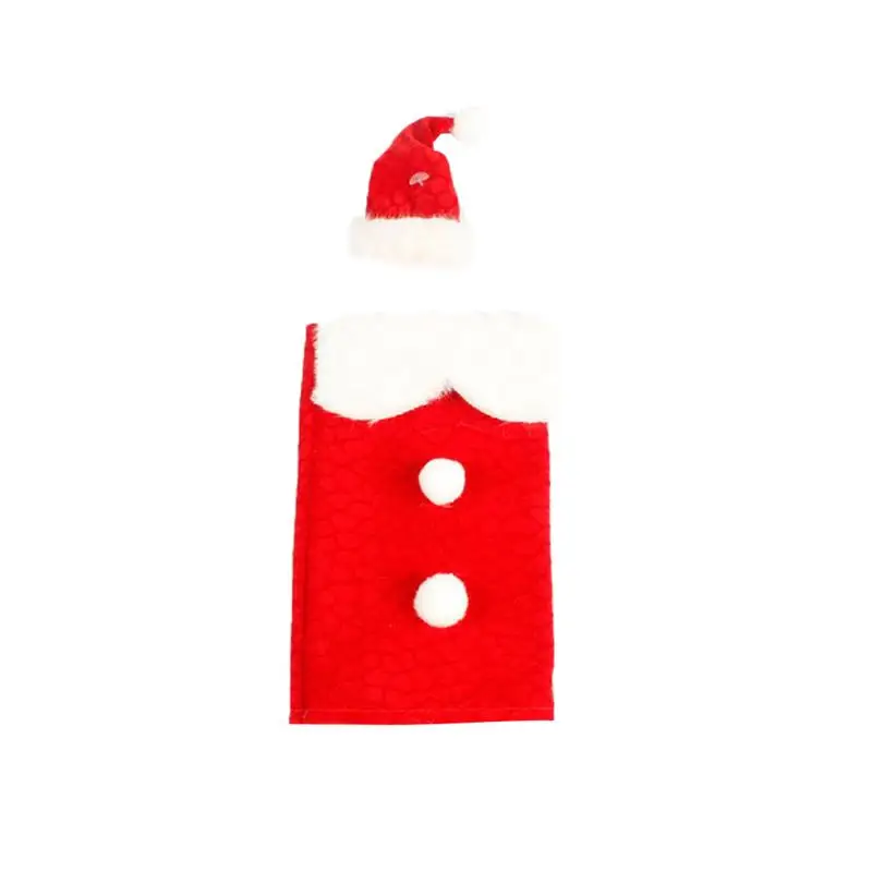 Christmas Bottle Coat Bottle Cover Bottle Protector Adjustable Drink Bottle Sleeve with a Cap for Champagne