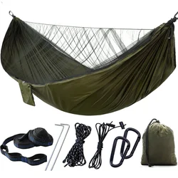 Hamac anti moustique, filet anti moustique mis à niveau, peut être ouvert automatiquement et rapidement, hamac d'extérieur à Double Parachute 
