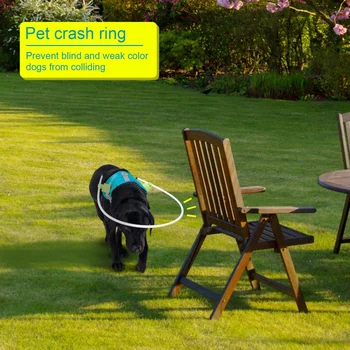 

Pet Dogs Crash Ring Harness For Blind Dogs Cataract Animal Protection Circle Anti-collision Guide Dog Harness Chest Strap Hot.