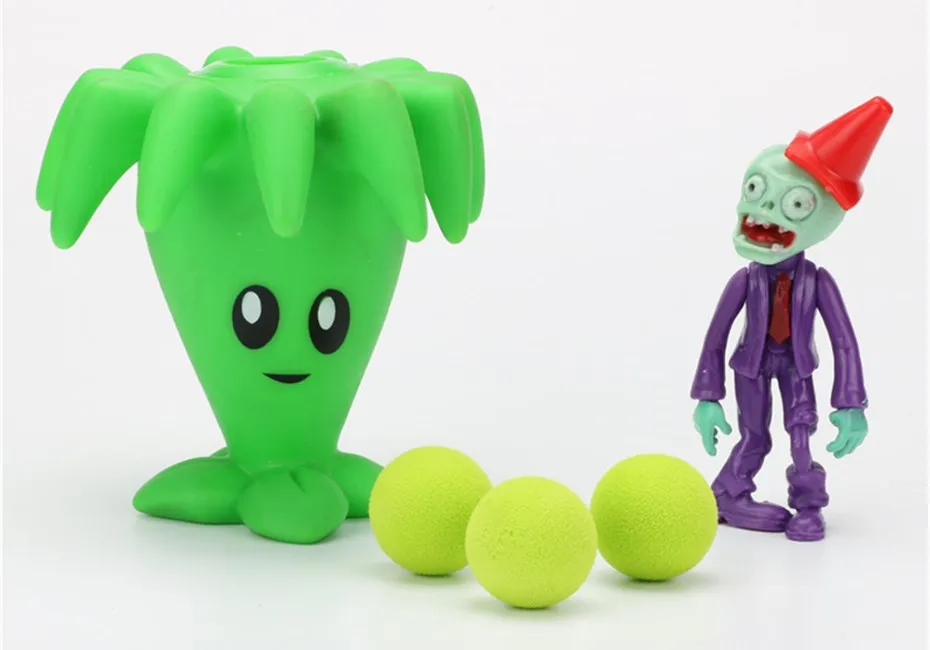 Новая игра Растения против зомби фигурка Peashooter ПВХ модель игрушки для детей родитель-ребенок Интерактивная игрушка шутер горох - Цвет: Золотой