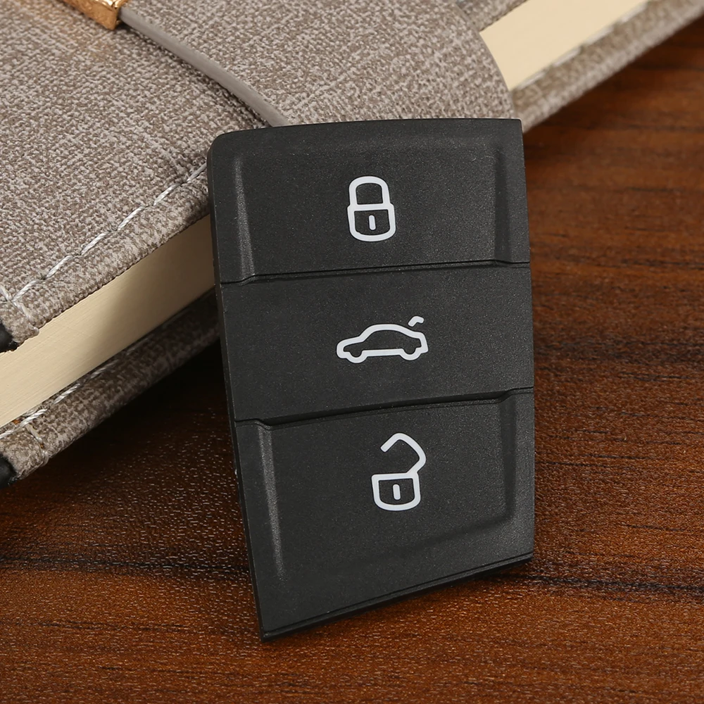 3 Buttons Remote auto Rubber Car Key Pad For VW Golf 7 4 5 Mk7 For Skoda Octavia A7 Polo Seat Leon Altea Ibiza Part