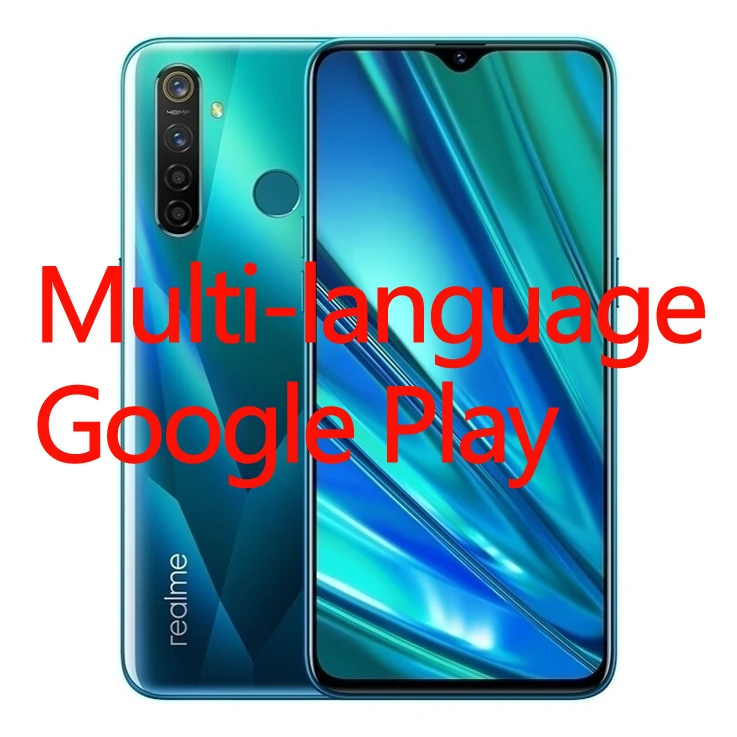 GreenWithGooglePlay Мобильный телефон realme Q 6 ГБ 64 Гб 4G FDD LTE 6," FHD+ Snapdragon 712 Восьмиядерный 48MP VOOC 3,0 быстрое зарядное устройство 3 слота для карт - Цвет: GreenWithGooglePlay