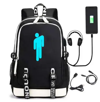 

Luminous teenagers school bags student usb laptop backpack for girl boys children bookbag waterproof travel Daypack escolar