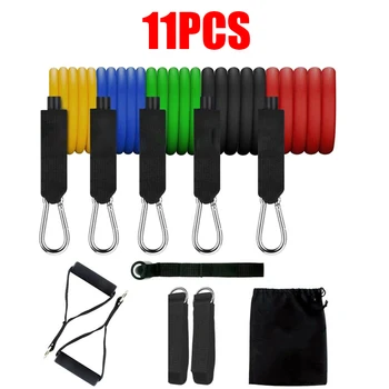 

Gyms Resistance Bands Workout Set Exercise Trength Training 11pcs Fitness