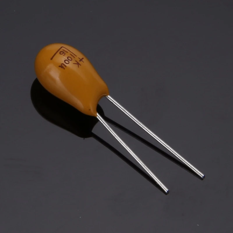 100 шт. танталовый конденсатор с алюминиевой крышкой, высокая точность 16V 10 значений 1 мкФ-100 мкФ Ассортимент Комплект с коробкой