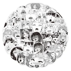 Autocollants Anime Hentai Waifu fille Sexy, décalcomanies Graffiti bricolage planche à roulettes téléphone voiture ordinateur portable guitare vélo 10/30/52 pièces 