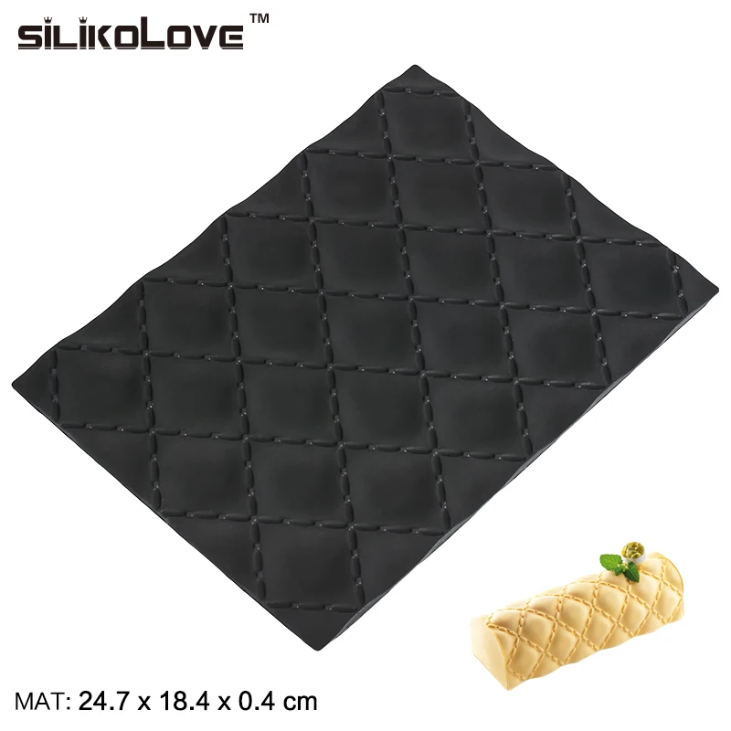 SILIKOLOVE силиконовая форма термостойкая текстура мат форма для муссовых тортов десерт Рождественские формы коврики комбинация свободы - Цвет: JSC2290  MAT