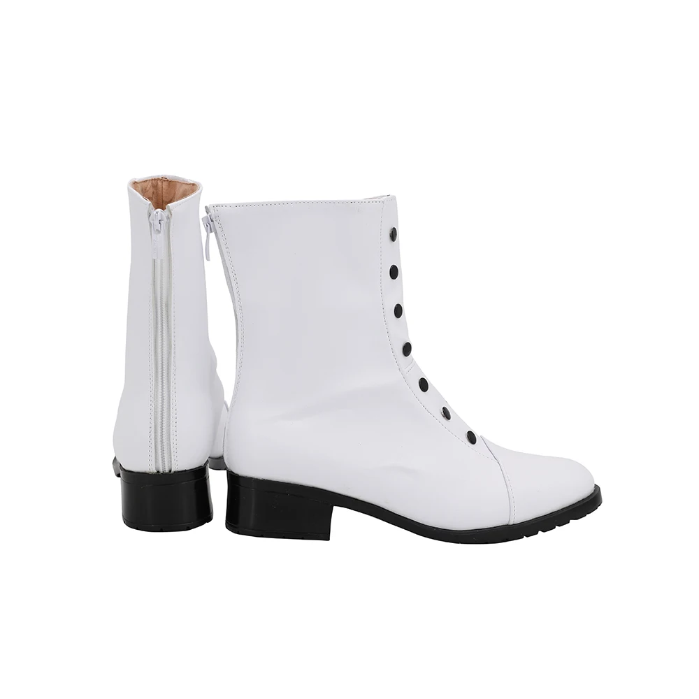 Touken Ranbu Gokotai Cosplay Boots White Leather Shoes Custom Made (3)