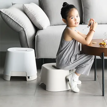 

Thick Non-Slip Plastic Multi Purpose Stool Home Bathroom Living Room Outdoor Storage Kids Tabouret Escabeau En Plastique