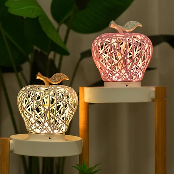 

Apples Shape Hollow Art Modeling UV Sterilization Lamp USB LED Night Light with Remote Household JS22