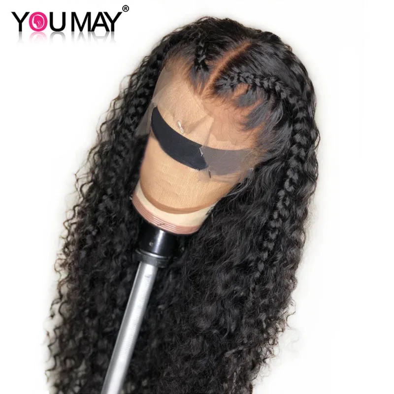 

Fake Scalp 13X6 Lace Front Human Hair Wigs Pre Plucked For Women 180 Density Brazilian Curly Wig With Baby Hair You May Remy