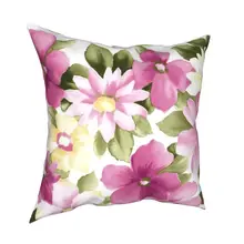 

New retro style flower print pillow case retro linen pillow case retro home decoration pillow case sofa decoration