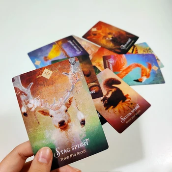 

hot 68PCS Tarot Cards Deck Games English Version Tarot Card The Spirit Animal Oracle Board Game For Party Fun Playing Games