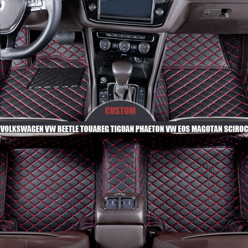 Пользовательские автомобильные коврики для Volkswagen vw Beetle Touareg Tiguan Phaeton vw EOS Magotan Scirocco Multivan sharan Variant коврик багажника