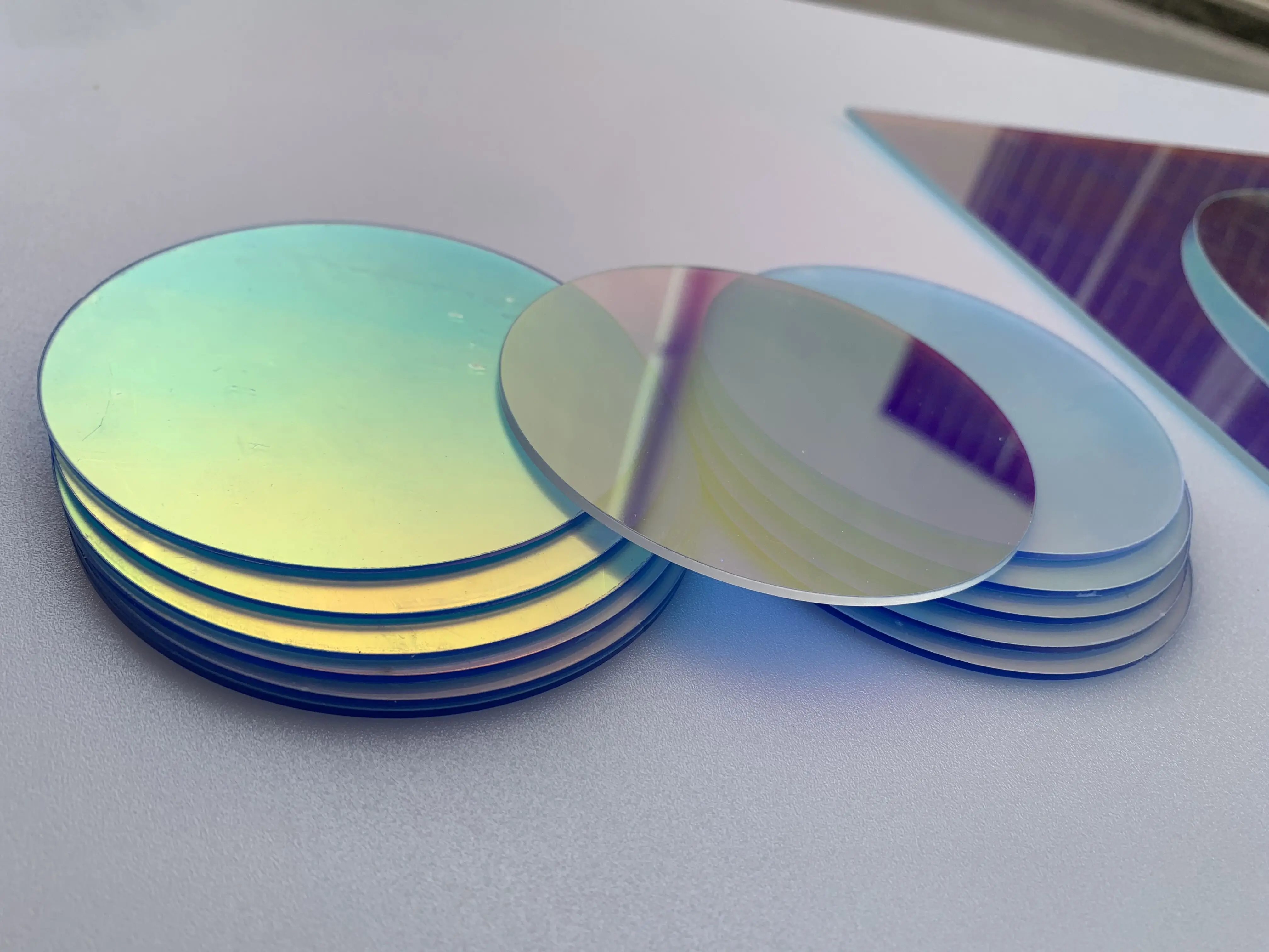 Round Shape Laser Acrylic Iridescent Dreaming Colorful Acrylic Sheet,Organic Oргстекло For Wedding/Advertising/Decorate 1-3MM