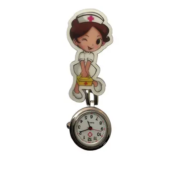 

Perfect Gift Nurse Clip-on Fob Brooch Pendant Hanging watch Star Pocket Watch Fashion Cute Nurse Doctor Wallet Watch