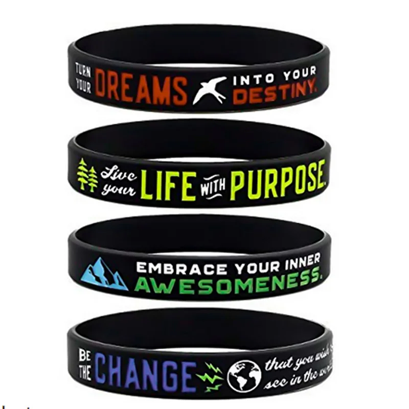 Новые вдохновляющие браслеты Dream Life с целью Awesomeness Be изменение браслеты из силиконовой резины браслет