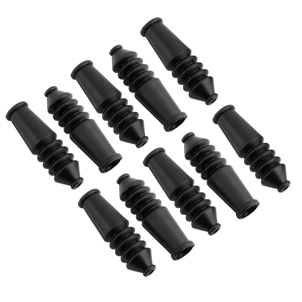 10pcs Bicycle Brake Boot Rubber End Protector Cover, Cycling Brake Cable Tail Cap Protection 10pcs Bicycle Brake Boot Rubber End Protector Cover, Cycling Brake Cable Tail Cap Protection