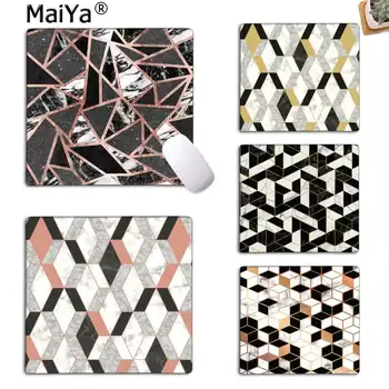 

MaiYa marble texture pattern with golden cubes Keyboard Gaming MousePads Rubber PC Computer Gaming mouse pad