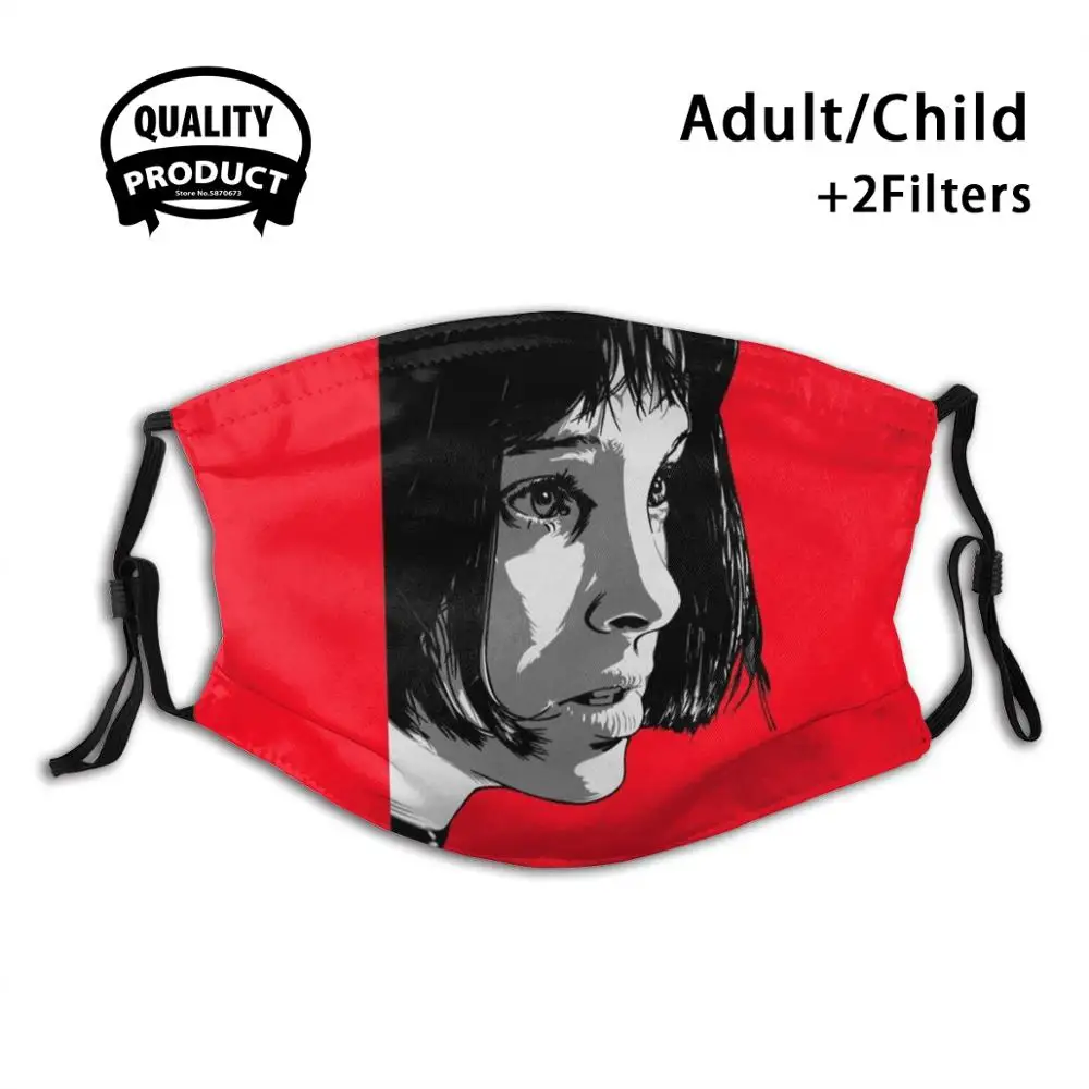 

Untitled Reusable Mouth Mask Filter Cool Kawaii Funny Custom Design Masks Leon Movie Movies Natalie Cult 90S Cinema Cult Movie