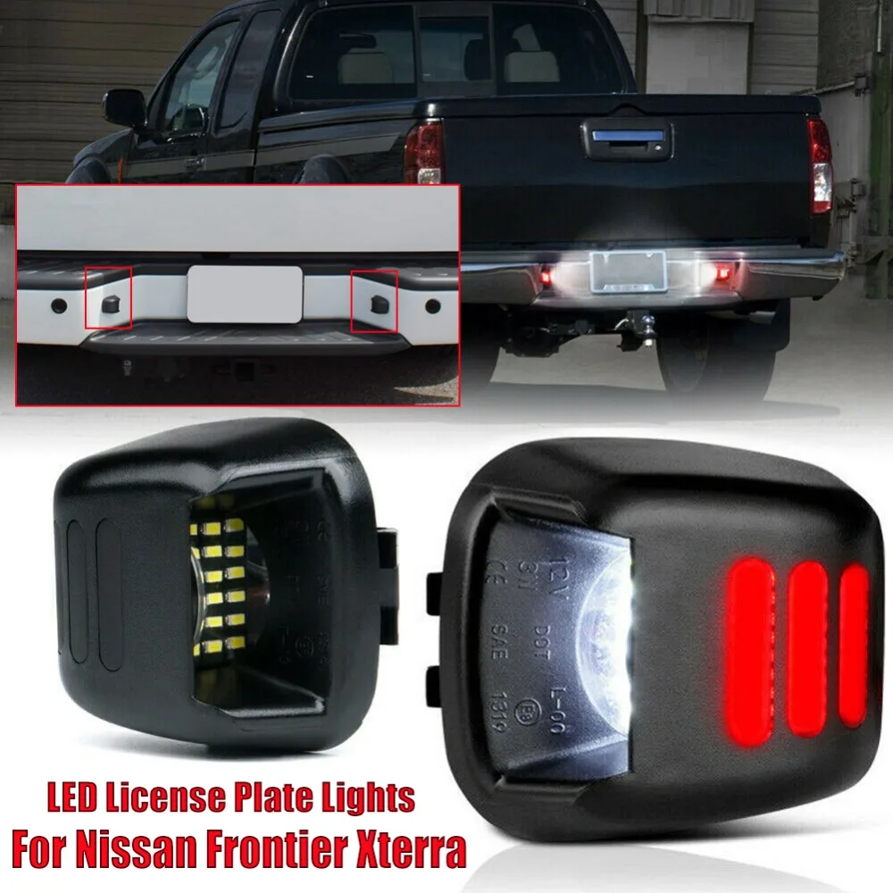 2 шт светодиодный фонарь для номерного знака Набор для Nissan Frontier Xterra