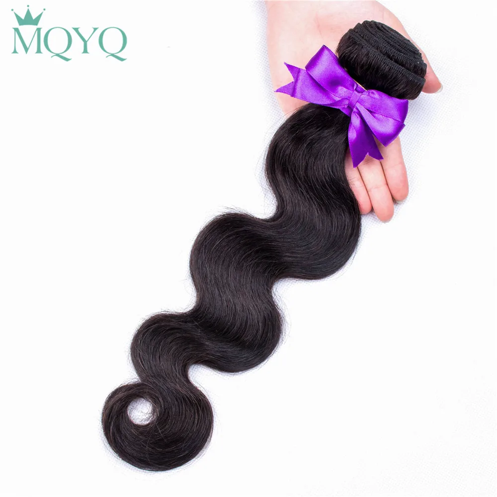 MQYQ бразильские объемные волнистые натуральные кудрявые пучки волос с 2*6 закрытием шнурка 3 пряди с детскими волосами не Реми