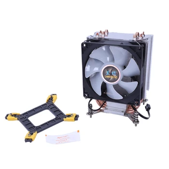 

Lanshuo Pure Copper 4 Heat Pipe Thermal Processor Cooler For Lga /1150 / 1151/1155/1156/1366 Intel Multi-Platform Cpu Radiator 3