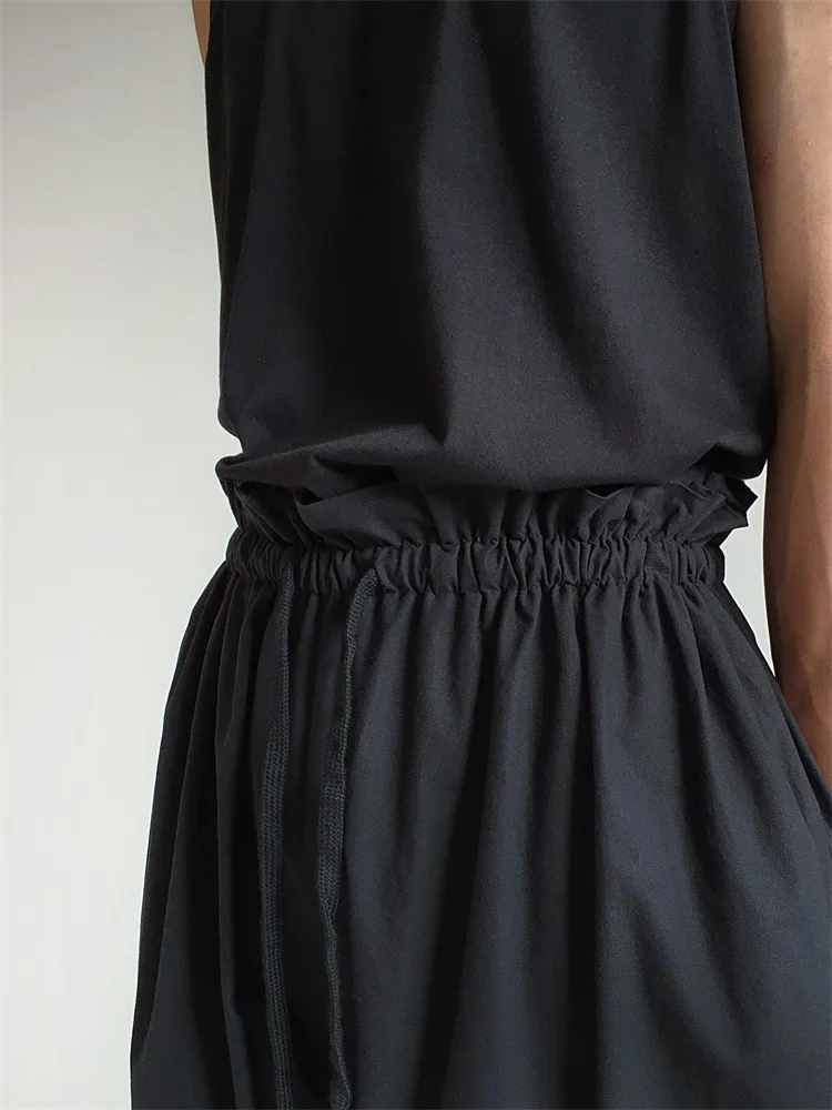 Men Wide Leg Pants Spring Summer New Casual Yamamoto Style Fashion Large Size Runway Show High Waist Wide Leg Pants
