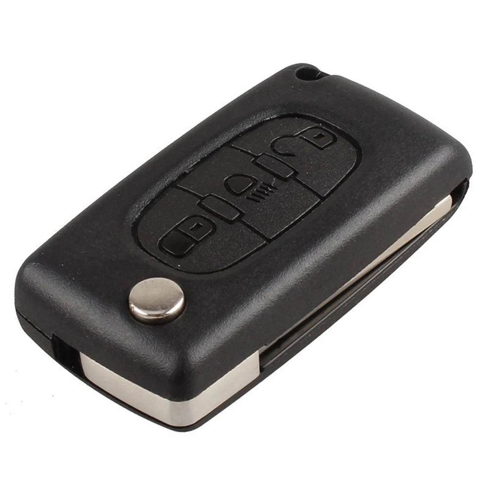 3 Button Car Remote Fob Key Case Uncut Blade For Peugeot 207 307 407 Citroen C5