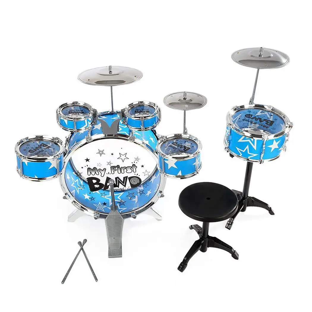

Children's Simulation Drum Set Fighting Jazz Musical Toys Over 3 Years Old Set(chair not included)